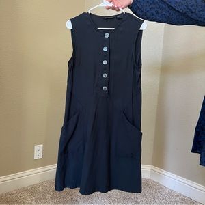 Armani Exchange black sleeveless dress